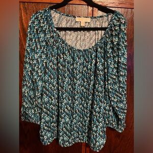 Michael Kors XL flower top gently worn and loved, worn twice